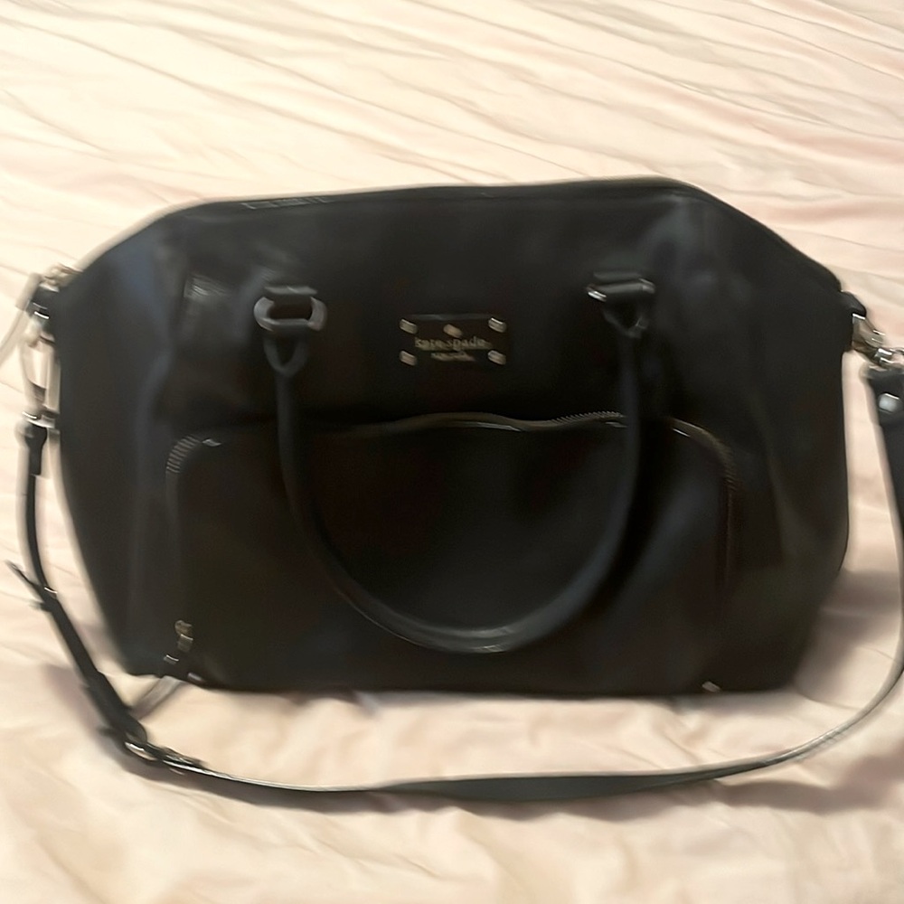 Kate Spade BAXTER STREET LARGE CATALINA Satchel Black Weekend Bag